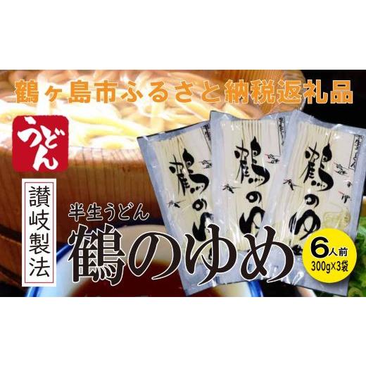 ふるさと納税 うどん 生・半生めん 埼玉県 鶴ヶ島市 B009-26 讃岐製法 半生うどん 「鶴のゆめ」ギフトセット