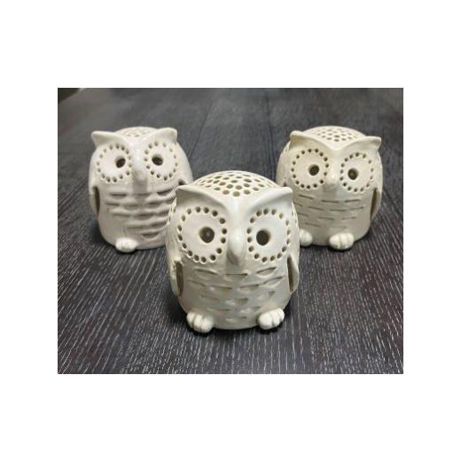 ふるさと納税 陶磁器・漆器・ガラス 埼玉県 鶴ヶ島市 C005-26 「ふくろう」のランプシェード