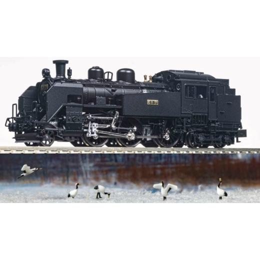 ふるさと納税 雑貨・日用品 玩具 埼玉県 鶴ヶ島市 S011-26 鉄道模型 Nゲージ C11 171+14系500番台「SL冬の湿原号」6両セット+1/150タンチョウセット