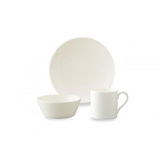 ふるさと納税 食器・グラス セット 愛知県 名古屋市 ナルミ ルミナー 3ピースセット(ホワイト) 52538-23449 ホワイト