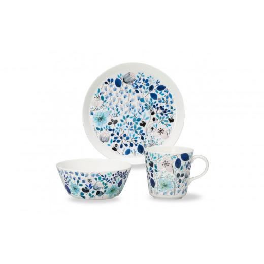 ふるさと納税 食器・グラス セット 愛知県 名古屋市 ナルミ アンナエミリア 3ピースセット(フロストガーデン) 52189-23452 フロストガーデン