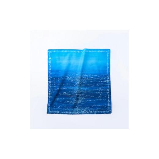 ふるさと納税 小物 ハンカチ・スカーフ 群馬県 桐生市 ezu handkerchief /no.006 大判コットン100% 1727549