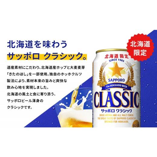 ふるさと納税 ビール 北海道 恵庭市  定期便：全4回 サッポロクラシック 350ml×24本 | サッポロクラシック クラシック 北海道限定 サッポロビール 24本 サッ…の画像