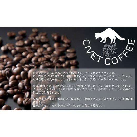 ふるさと納税 コーヒー コーヒー豆 兵庫県 三木市  岡田コーヒーストア シベットコーヒー(フィリピン産 天然 ジャコウネココーヒー） 100g×3／挽き ?島屋選定…の画像