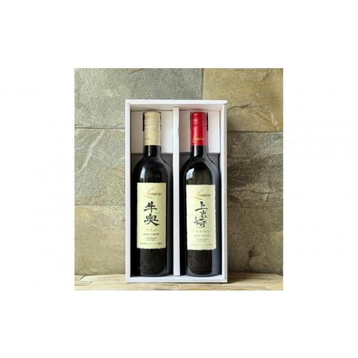 ふるさと納税 ワイン セット 山梨県 富士河口湖町 ルミエール 牛奥デラウェア &amp; 上岩崎マスカット・ベイリーA ギフト箱入 ギフトセット ワインセット…