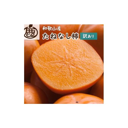 ふるさと納税 果物類 柿 和歌山県 上富田町 [先行予約]家庭用 たねなし柿 約1kg[訳あり][刀根早生・平核無柿(ひらたねなしかき)][カキ・種無柿・種無…