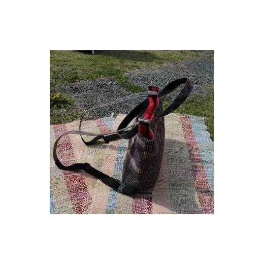 ふるさと納税 カバン リュック 静岡県 藤枝市 バッグ 裂き織り の トートバッグ 型 リュックサック チョイス限定 １点もの 鞄 着物 トート リュック ハンドメ…_3