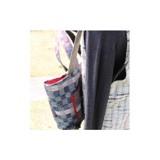 ふるさと納税 カバン リュック 静岡県 藤枝市 バッグ 裂き織り の トートバッグ 型 リュックサック チョイス限定 １点もの 鞄 着物 トート リュック ハンドメ…_7