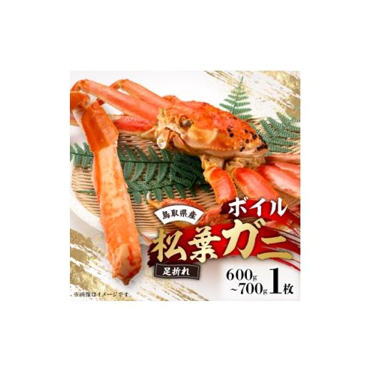 ふるさと納税 カニ ずわいガニ 鳥取県 智頭町 鳥取県産 厳選 ボイル足折松葉ガニ中1枚(600〜700gサイズ) 1536358