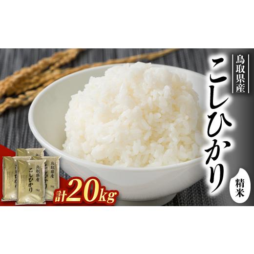 ふるさと納税 米 鳥取県 智頭町  食味鑑定士厳選 鳥取県産 コシヒカリ20kg(5kg×4袋) 精米 1644339の画像