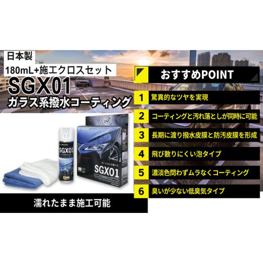 ふるさと納税 雑貨・日用品 兵庫県 小野市 ガラス系コーティング SGX01 ユーザー用180mL施工セット・施工クロス付き