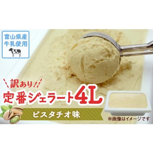 ふるさと納税 アイス・ヨーグルト ジェラート 富山県 氷見市 訳あり ジェラート 4L ピスタチオ ピスタチオ