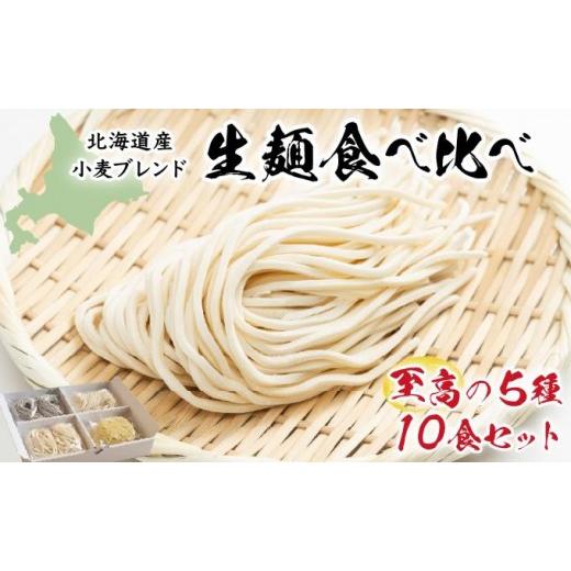 ふるさと納税 うどん 生・半生めん 北海道 岩見沢市 生麺食べ比べ 至高の5種10食セット a176-001 | そうめん うどん ラーメン パスタ そば 麺類