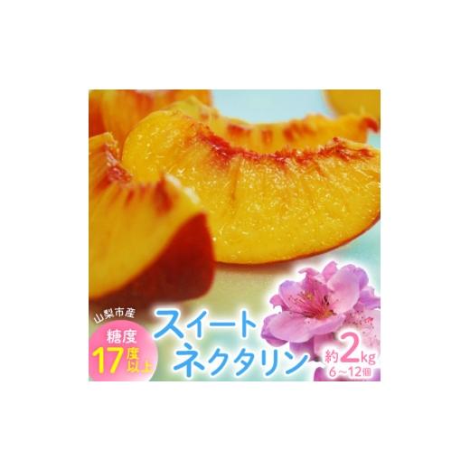 ふるさと納税 もも 山梨県 山梨市 2026年先行・6月下旬発送 スイートネクタリン 約2kg(6〜12個) 1730932