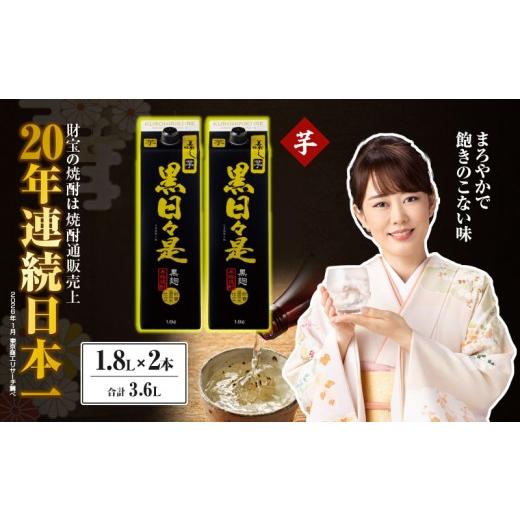 ふるさと納税 焼酎 いも 鹿児島県 鹿屋市 芋焼酎 紙パック 2本『黒日々是(芋)』温泉水仕立ての焼酎 KN021-004-01