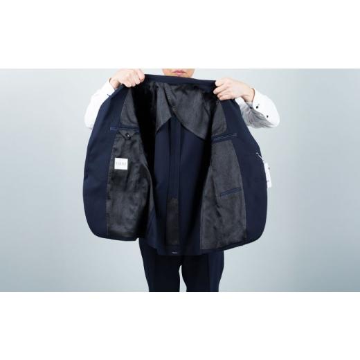 ふるさと納税 服 岐阜県 岐阜市 ficce 3ピース スーツ シャドーストライプ　 カラー：紺 サイズ：AB体5 スーツセット ビジネス フォーマルスーツ 岐阜市 ／ ワ…の画像