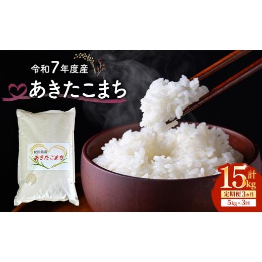 ふるさと納税 米 あきたこまち 秋田県 能代市 令和7年度産 3ヶ月定期便 あきたこまち 米 5kg 計15kg 精米 白米 秋田県 能代市 ブランド米 甘み 粘り