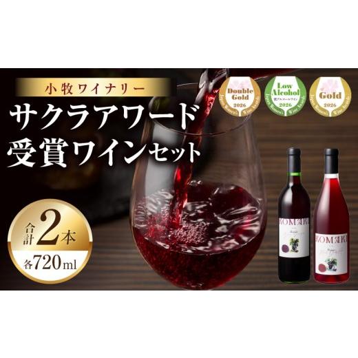 ふるさと納税 ワイン 赤ワイン 愛知県 小牧市 小牧ワイナリー サクラアワード受賞ワイン2本セット(小牧産ぶどう100%使用)