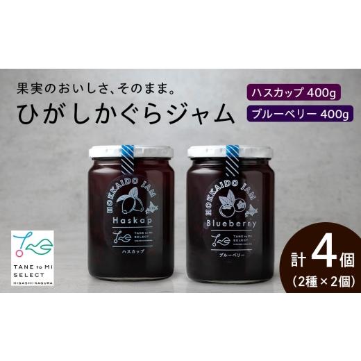 ふるさと納税 ジャム ブルーベリー 北海道 東神楽町 ひがしかぐらジャム [ハスカップ・ブルーベリー]各2・合計4個