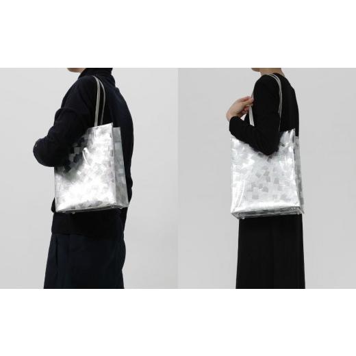ふるさと納税 ファッション 京都府 京都市  KENTO HASHIGUCHI×京都西陣織 銀引箔 トートバッグ A4 縦型｜京都 バッグ 鞄 人気 ブランド［ 京都 バッグ 鞄 西…の画像