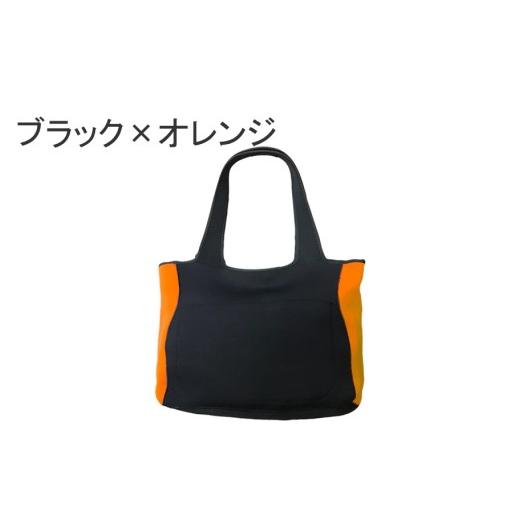 ふるさと納税 ファッション 大分県 国東市 クロッツ バッグウィメン マザーズトート ブラック×オレンジ_2127R-4 ブラック×オレンジ