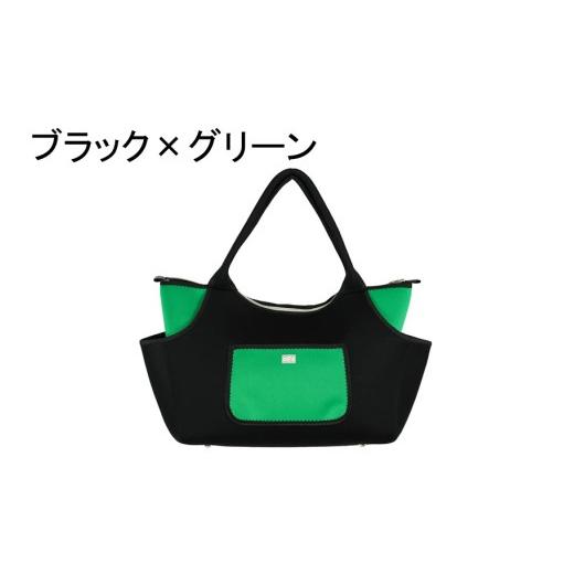ふるさと納税 カバン トートバッグ 大分県 国東市 選べるカラー クロッツバッグ 防水素材 ボートトート/カラーブラック×グリーン_2665R-22 ブラック×グリ…