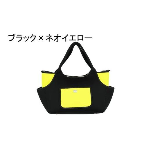ふるさと納税 カバン トートバッグ 大分県 国東市 選べるカラー クロッツバッグ 防水素材 ボートトート/カラーブラック×ネオイエロー_2665R-23 ブラック×…