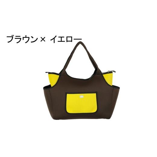 ふるさと納税 カバン トートバッグ 大分県 国東市 選べるカラー クロッツバッグ 防水素材 ボートトート/カラーブラウン×イエロー_2665R-25 ブラウン×イエ…