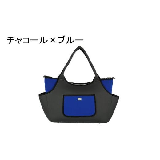 ふるさと納税 カバン トートバッグ 大分県 国東市 選べるカラー クロッツバッグ 防水素材 ボートトート/カラーチャコール×ブルー_2665R-26 チャコール×ブ…