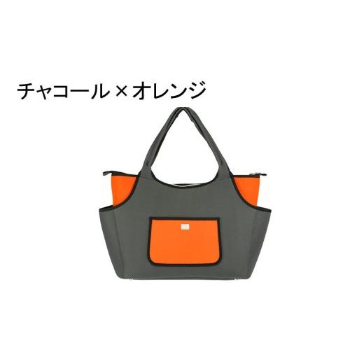 ふるさと納税 カバン トートバッグ 大分県 国東市 選べるカラー クロッツバッグ 防水素材 ボートトート/カラーチャコール×オレンジ_2665R-27 チャコール×…