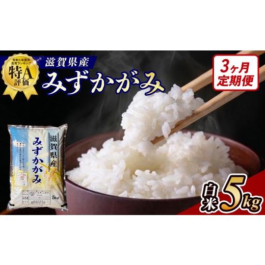 ふるさと納税 米 滋賀県 甲賀市 3ヶ月定期便 令和7年産 近江米みずかがみ白米5kg