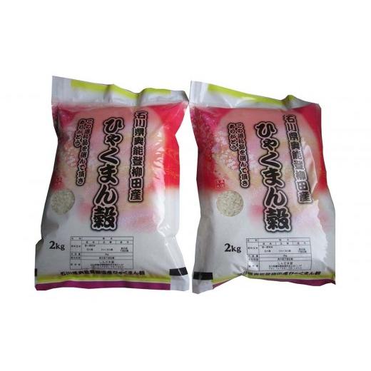 ふるさと納税 米 石川県 能登町 復興支援 令和7年産 石川県奥能登柳田産ひゃくまん穀2kg×2(計4kg)