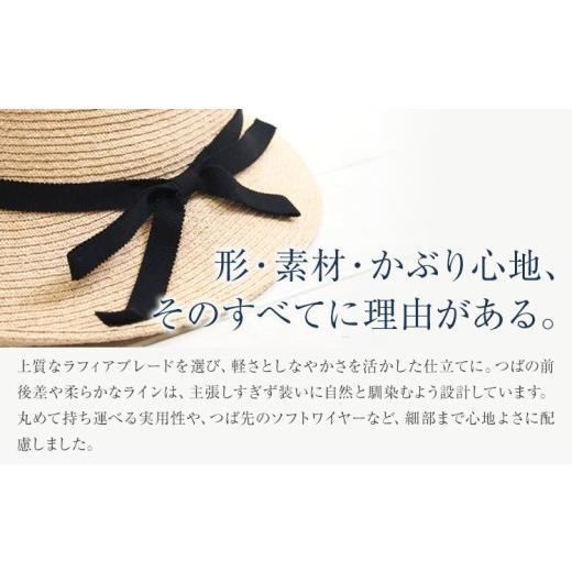 ふるさと納税 小物 帽子 岡山県 笠岡市 ラフィアブレード ソフトハットブルトン Sサイズ 株式会社石田製帽《45日以内に出荷予定(土日祝除く)》帽子 ハット フ…の画像