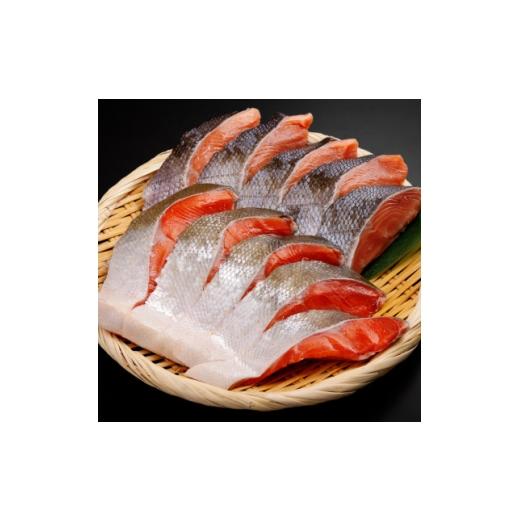 ふるさと納税 魚貝類 鮭 北海道 小清水町 2大鮭の食べ比べ 新巻鮭・紅鮭 各5切れパック 1682947