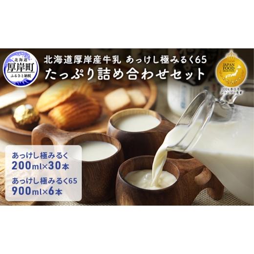 ふるさと納税 飲料類 牛乳 北海道 厚岸町 北海道 厚岸産 牛乳 あっけし極みるく65 たっぷり詰め合わせセット 牛乳 ミルク  