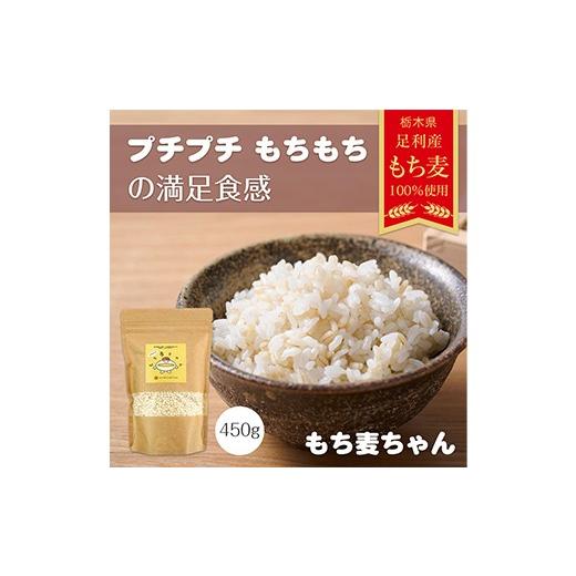 ふるさと納税 米 栃木県 足利市 令和7年 足利市産 もち麦ちゃん 450g 栽培期間中 農薬・肥料不使用 国産 もち麦 玄米 米 食物繊維 健康 食品 簡単 調理 栃木県…