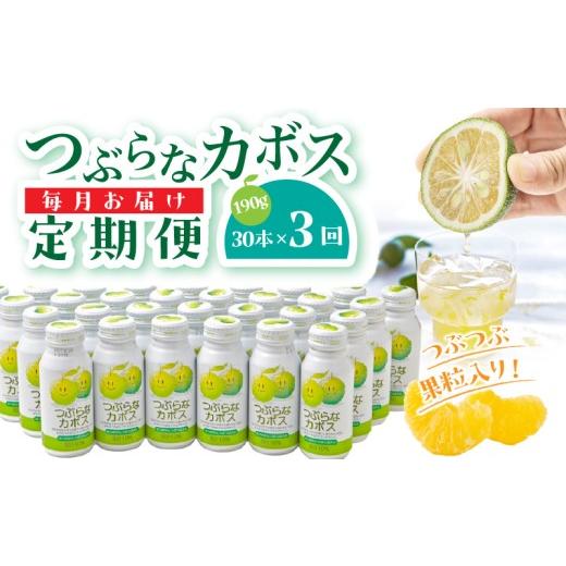 ふるさと納税 果汁飲料 大分県 国東市 毎月1ケース つぶらなカボス 3回定期便_2726R-2 3回定期便