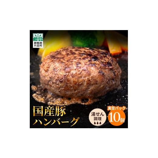 ふるさと納税 肉 ハンバーグ 群馬県 片品村 国産豚 ハンバーグ 10個セット