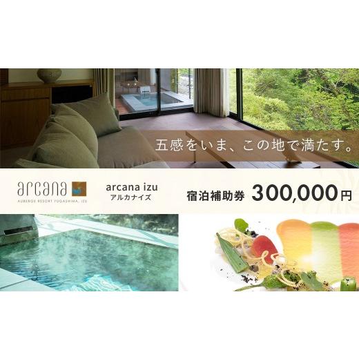 ふるさと納税 宿泊券 温泉 静岡県 伊豆市 静岡 伊豆 天城湯ヶ島温泉郷 arcana izu アルカナイズ 宿泊補助券300,000円分 夕食 朝食 宿泊 温泉宿 宿 温泉 旅館…