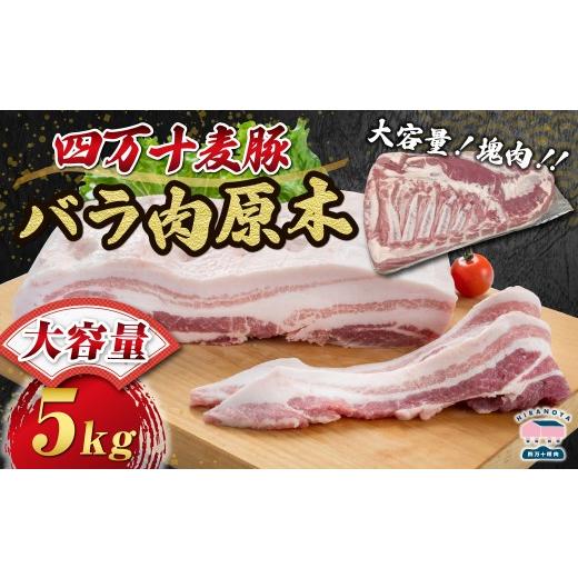 ふるさと納税 豚肉 バラ 高知県 四万十町 期間限定 四万十麦豚バラ肉原木約5kg 肉 豚肉 ブランド豚肉 原木肉 ブロック肉 バラ 四万十町 冷凍 麦豚 と…