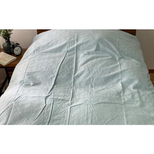 ふるさと納税 タオル・寝具 大阪府 泉大津市 ベージュ 訳あり 数量限定 綿レース刺繍 ふとんカバー 1枚 ダブル 190×210cm ベージュ ブルー SH-3356DL ベージ…_6