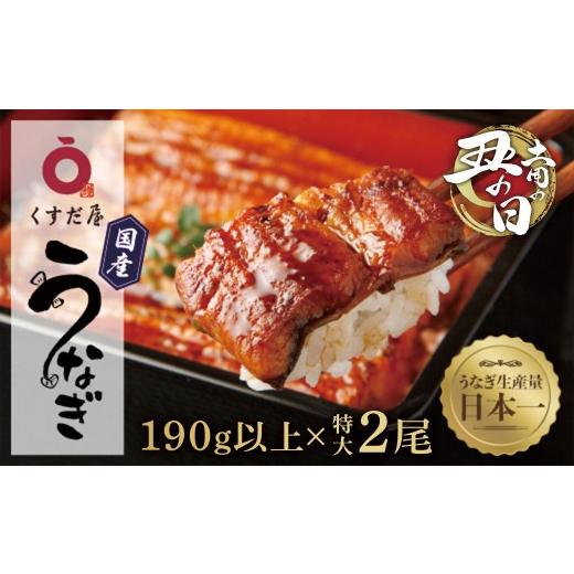 ふるさと納税 うなぎ 鹿児島県 大崎町 土用丑の日 くすだ屋の鰻2尾 190g以上×2(鹿児島県大崎産)