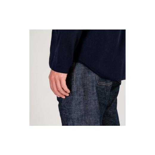 ふるさと納税 服 男 大阪府 泉大津市  M×ネイビー オールユアーズ もっと着た着て 泉大津シャツ | 軽量 ノーアイロン ストレッチ 速乾 形態安定 長袖 軽い イ…の画像