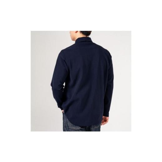 ふるさと納税 服 男 大阪府 泉大津市  XL×ネイビー オールユアーズ もっと着た着て 泉大津シャツ | 軽量 ノーアイロン ストレッチ 速乾 形態安定 長袖 軽い …の画像