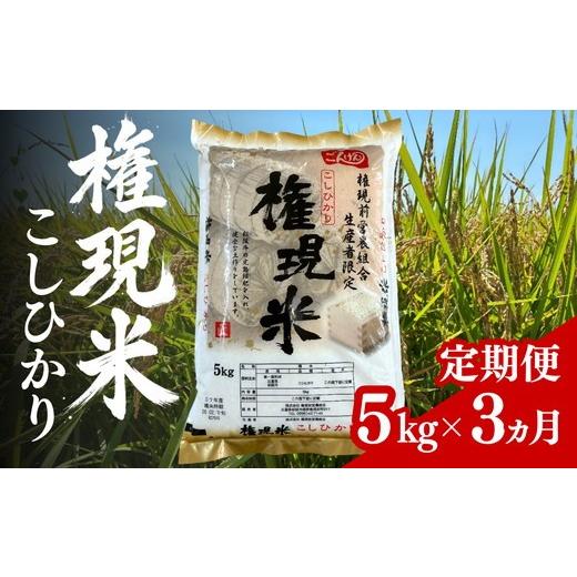 ふるさと納税 米 コシヒカリ 三重県 松阪市 <定期便>権現米(ごんげんまい)15kg(5kg×3回) 002380