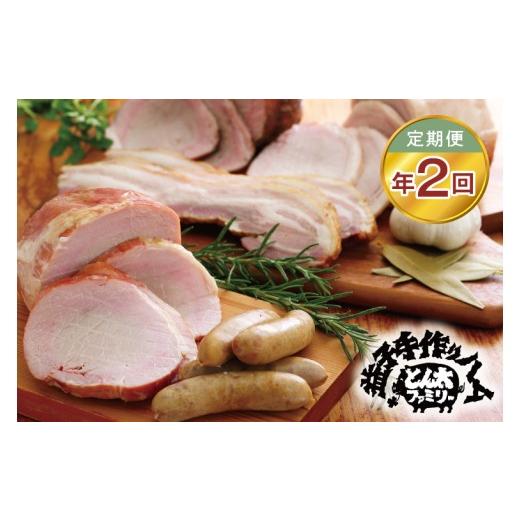 ふるさと納税 ハム・ソーセージ・ハンバーグ 栃木県 益子町 定期便 無添加 益子の手作りハム工房 とん太ファミリー贅沢6品セット年2回(2月・8月)|栃木県 益…
