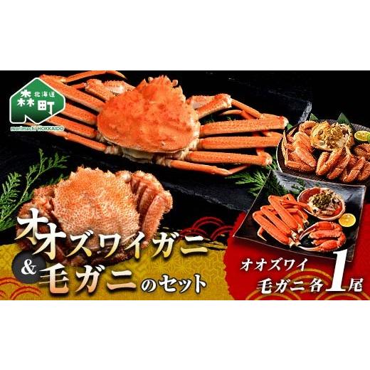 ふるさと納税 カニ ずわいガニ 北海道 森町 オオズワイガニ毛がに2尾セット オオズワイガニ1尾(300〜350g前後) 毛がに1尾(約350g) 海鮮問屋 株式会社 瑞宝 …