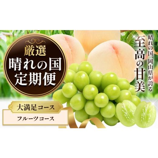 ふるさと納税 もも 岡山県 矢掛町 晴れの国からお届け 晴れの国 定期便 大満足コース フルーツコース シャインマスカット 桃 フルーツ ふるさと納税 定期便 フ…