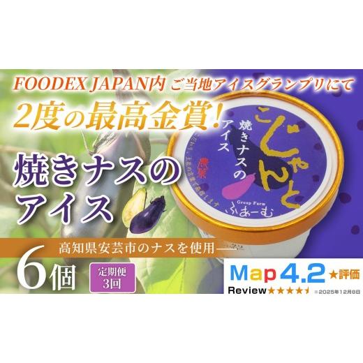ふるさと納税 菓子 アイス 高知県 安芸市 焼きナスのアイス 18個 100ml×6個×3回定期便 アイスクリーム 人気 ご当地アイス 高知県 ナス スイーツ デザート ヘ…