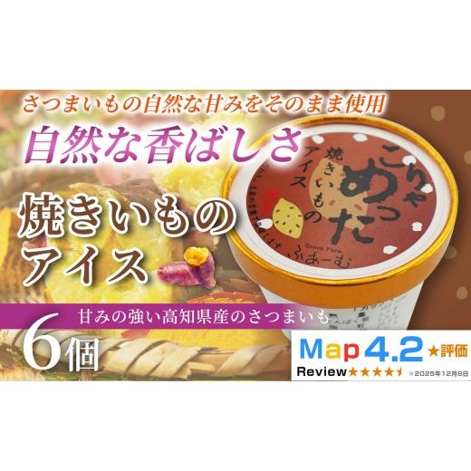 ふるさと納税 菓子 アイス 高知県 安芸市 焼きいも アイス 100ml×6個 アイスクリーム 人気 ご当地アイス 高知県 さつまいも さつま芋 焼き芋 いも 芋 スイー…
